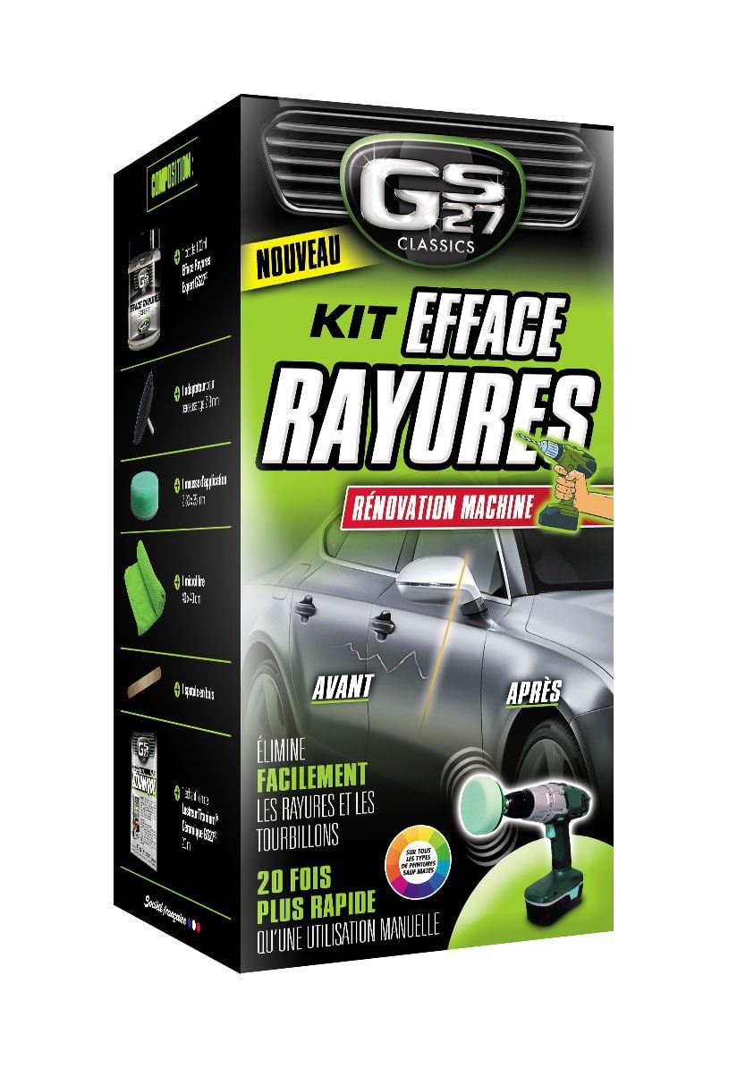 Kit Efface Rayures Rénovation Machine – Efface Rayures profondes – GS27  Classics