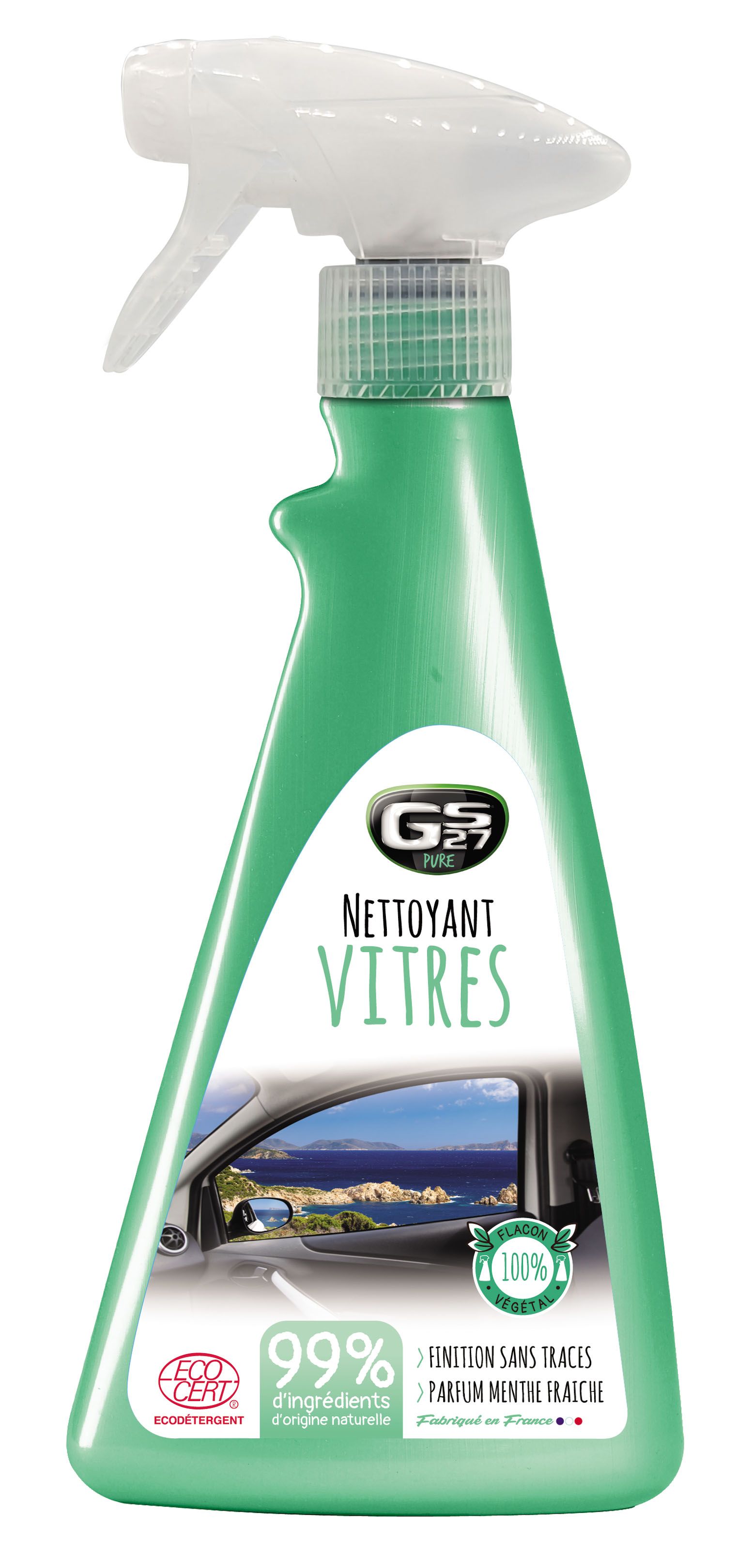 Nettoyant Vitres Ecocert - Produit de Nettoyage Auto Vitres - GS27